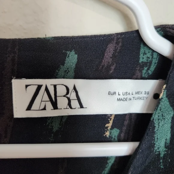 Zara Gabriela Abstract Mini Dress Size Large - Picture 5 of 7